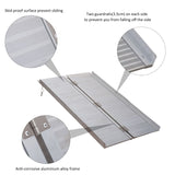 Wheelchair Ramp 4FT, Folding Aluminum Threshold Ramp with Non-Slip Surface, Transition Plates, 600lbs Weight Capacity, Handicap Ramp for Home, Doorways, Curbs, Steps