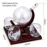 Whiskey Decanter Globe Set