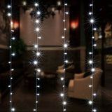 White 100 Led Rope Curtain Fairy Lights Outdoor
