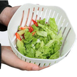 White Salad Cutter Bowl