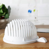 White Salad Cutter Bowl