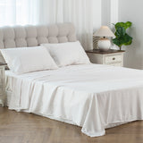 Kasentex Lightweight Sheet Set Full/Queen/King - Breathable Deep Pocket Bed Sheets with Pillowcases