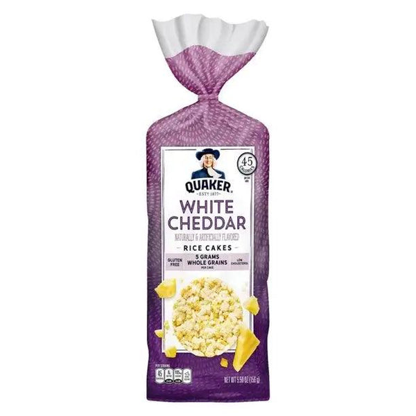 QUAKER RICE CAKES WHITE CHEDDAR
