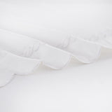 600 Thread Count Scallop Rope Embroidered Cotton Pillowcase Pair