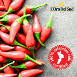 L'Oro Del Sud, Whole Calabrian Chili Peppers in Oil, 2.2 lb (1 kg)
