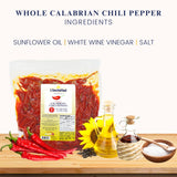 L'Oro Del Sud, Whole Calabrian Chili Peppers in Oil, 2.2 lb (1 kg)