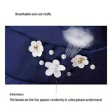 Wide Brim Sun Visor Foldable Picnic Hat Beach UV Protection Scallop Cap