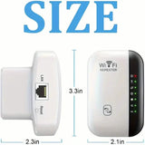 WiFi Repeater Plus Boosts WiFi Signal, Extends Internet Coverage, Cell Phone Signal Amplifier for Home