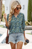 WIHOLL Blouses for Women Dressy Casual 3/4 Length Sleeve Womens Tops Trendy Summer Spring Shirts S-3XL