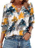 WIHOLL Blouses for Women Dressy Casual 3/4 Length Sleeve Womens Tops Trendy Summer Spring Shirts S-3XL
