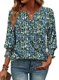 WIHOLL Blouses for Women Dressy Casual 3/4 Length Sleeve Womens Tops Trendy Summer Spring Shirts S-3XL