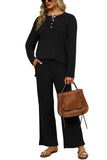 WIHOLL Two Piece Outfits for Women Short Sleeve V Neck Biker Shorts Set