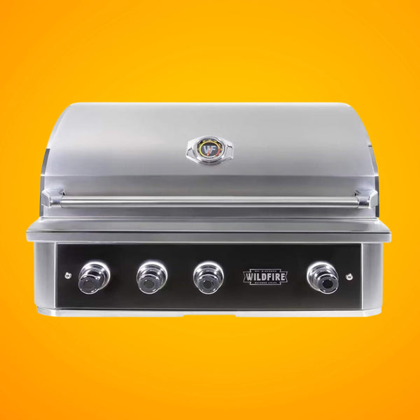 Wildfire Outdoor Living Ranch Pro 304 Stainless Steel Propane Gas Grill, 36" (WF-PRO36G-RH-LP) (SAK28346)