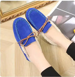 Women's Winter Plush Slip-On Moccasin Flats