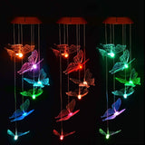 Windlights Solar Powered LED Butterfly Wind Chimes