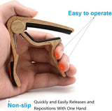 WINGO Quick-Change Capo for 6 String Steel Acoustic and Electric Guitars