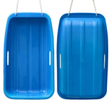 Winter Blue Plastic Snow Sled Boat Shape Sledge