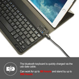 Wireless Bluetooth Keyboard Case with Keyboard for iPad 9.7" 17/18 A1822, A1823 and A1893