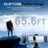 Wireless Clip On Microphone with Charging Case