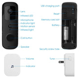 Wireless Smart WIFI Video Doorbell Two Way Audio
