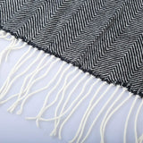 Wisley Home 100% Acrylic Chevron Pattern Throw