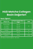 Hud Matcha Collagen Powder - Hydrolyzed Collagen Supplement with Green Tea Extract & Vitamin C for Skin Health & Antioxidant Benefits