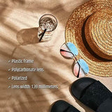 Women Aviation Sunglasses - Polycarbonate UV 400 Adjustable Legs