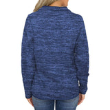 Women Casual Long Sleeve Stand Collar with Pockets