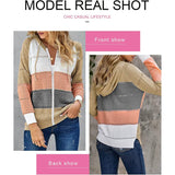 Women Casual Long Sleeve Zip Up Hooded Sweatshirt Hoodies