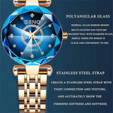 Women Golden and Silver Classic Quartz Watch