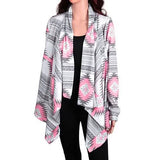 Women Open Front Long Sleeve Cardigan