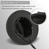 Women Wide Brim Straw Panama Roll up Hat