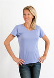 Women's 100% Bamboo Viscose Scoop Neck Short Sleeve T-Shirt