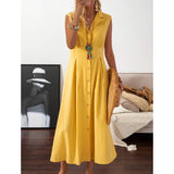 Women's A-Line Shirt Collar Casual Dress