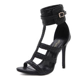 Women's Ankle Strap Pointed Toe High Heel Sandals