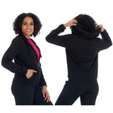 Women's Athleisure French Terry Fleece Hoodie Sweatshirt