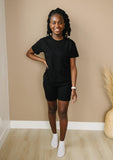 Women's Bamboo Tee & Bike Shorts - sold as separates