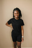 Women's Bamboo Tee & Bike Shorts - sold as separates