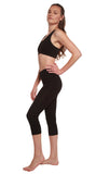 Women's Bamboo Viscose/Cotton Capri Style Leggings