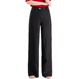 Women's Basic Soft Straight Twill Pants