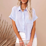 Women's Basic Solid Color Top Shirt