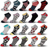 Women’s Breathable Colorful No Show Low Cut Ankle Socks
