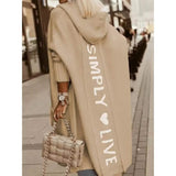 Women's Cardigan Knitted Letter Personalized Stylish Casual Long Sleeve