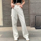 Women's Cargo Trouser Mid Waist Pants