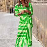 Women's Casual Boho Long Shirt Dress