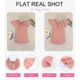 Women's Casual Boho V Neck Tops Drawstring T Shirt