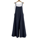Women's Casual Loose Long Wide Leg Jumpsuits