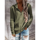 Women's Casual Zip Hoodied Jacket