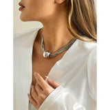 Women's Contemporary Street Geometry Necklace