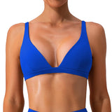 Women's Deep V-Neck U-Shaped Back Sports Bra